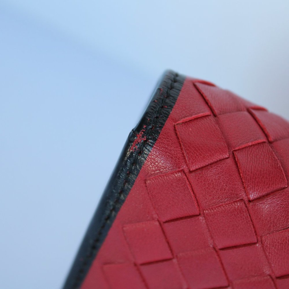 Bottega Veneta - Red Flap Wallet - Picture 8 of 16